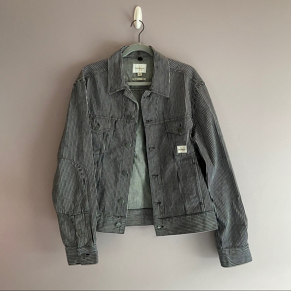 calvin klein striped jacket